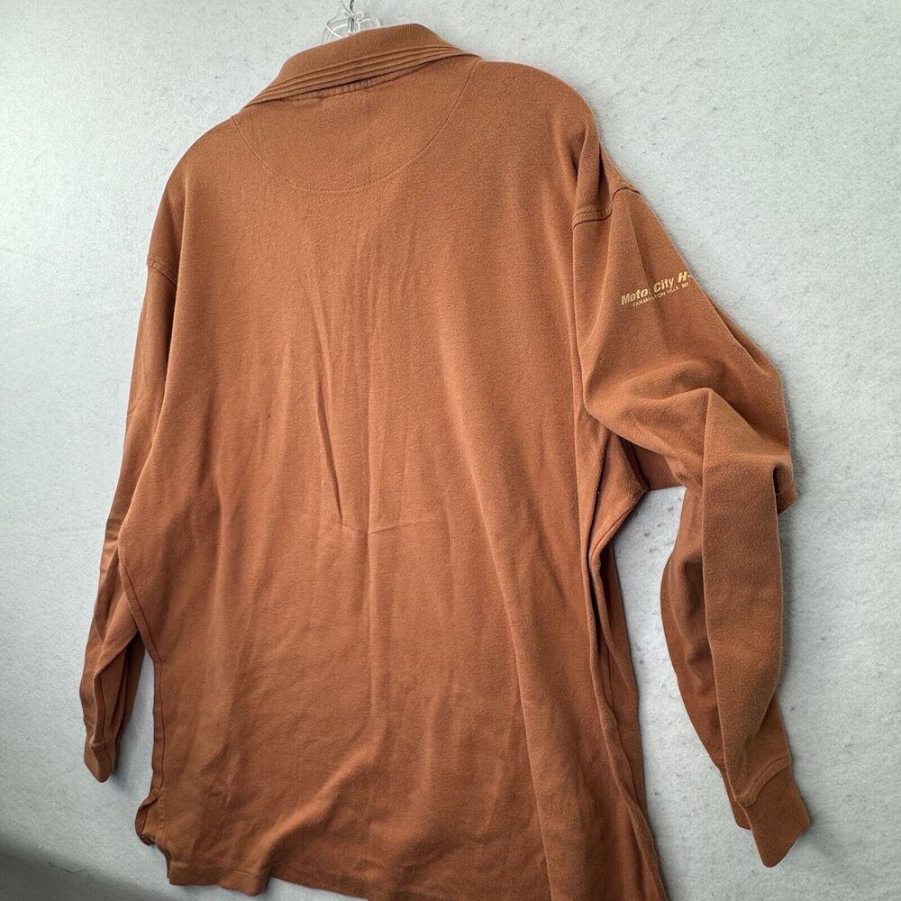 Harley Davidson Motorcycles Mens Size XL Long Sleeve‎ Polo Shirt 2008 Michigan - Picture 11 of 12